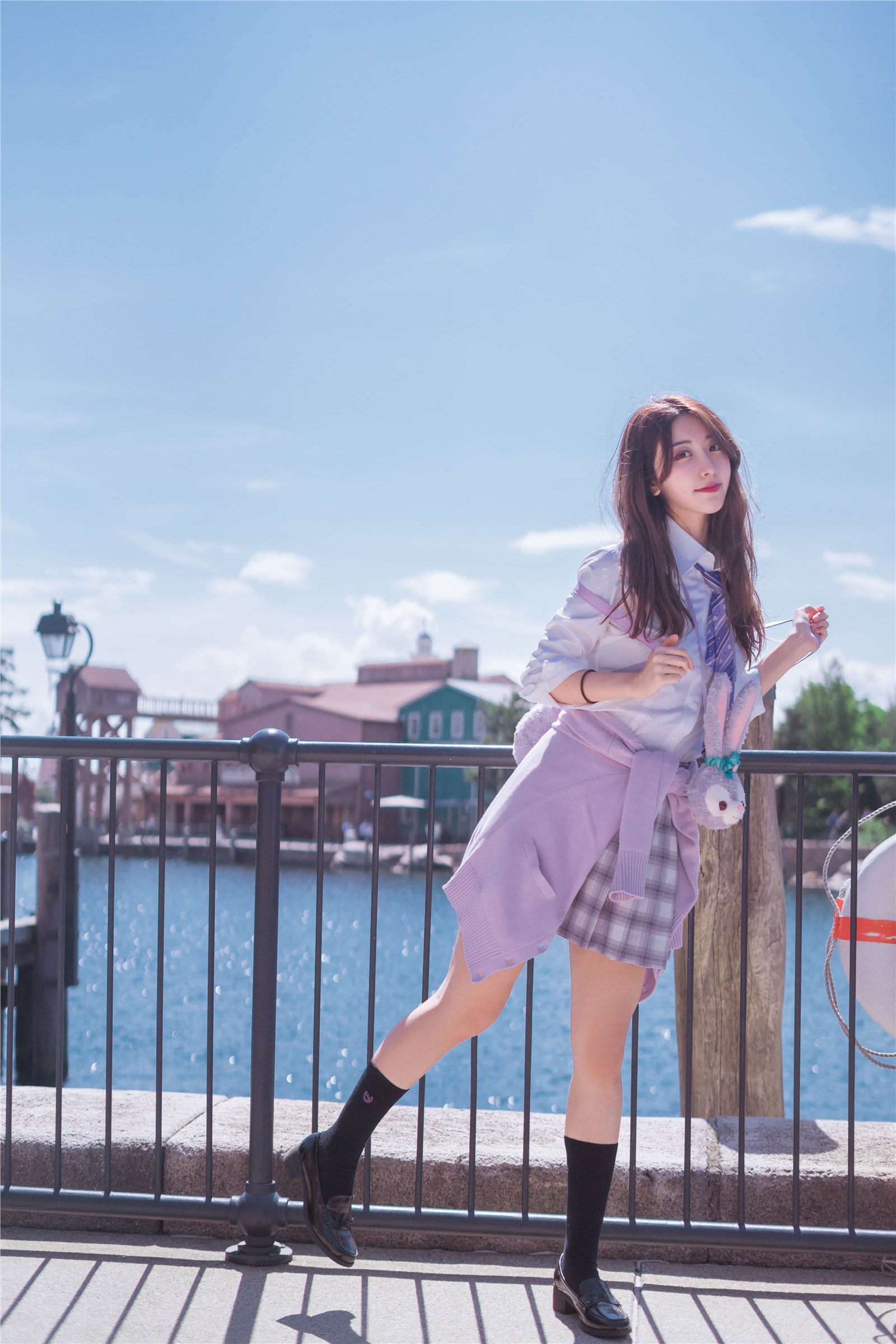 Kuragawa - NO.043 Japan Travel Shooting - Purple Disney Uniform(7)